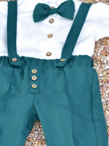 Costum verde smarald in 4 piese