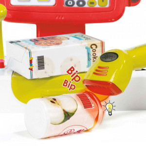 Jucarie Smoby Casa de marcat Mini Shop rosu cu accesorii