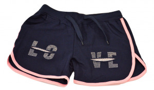 Pantalon scurt din bumbac, bleumarin