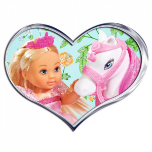 Papusa Simba Evi Love 12 cm Royal Horse cu calut