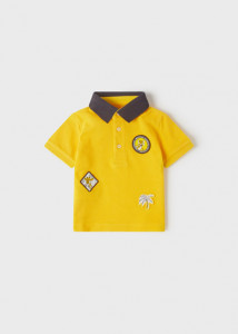 Polo maneca scurta aplicatii ECOFRIENDS bebe baiat