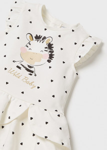Rochie cu chilotei ECOFRIENDS bebe fetita