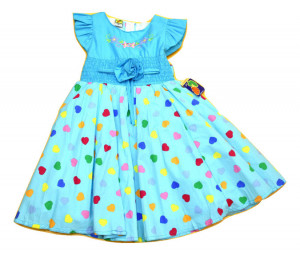 Rochie cu inimioare multicolore