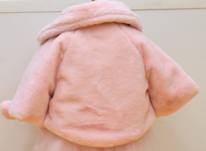 Rochie de botez Anelize cu tiul si brocart