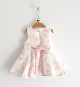 Rochie eleganta nou nascut, Ido, de botez cu imprimeu trandariri