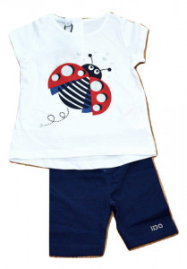 Set fetita , IDO , bumbac , colant cu tricou
