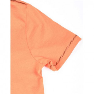 Tricou de baieti pe fond negru sau portocaliu GUESS