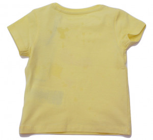 Tricou fete , Guess , fond galbe , logo