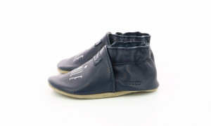 Botosi de piele pentru bebe, bleumarin, Robeez