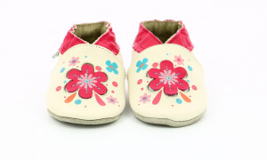 Botosi din piele bebe, Robeez, floare