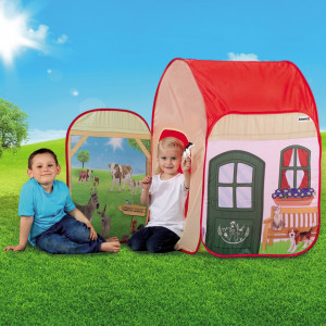 Cort de joaca John Farm cu figurina Schleich 72x72x105 cm
