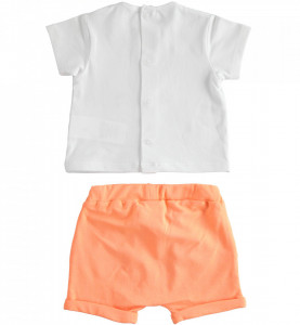 Costum din bumbac organic pentru nou nascut baiat IDO