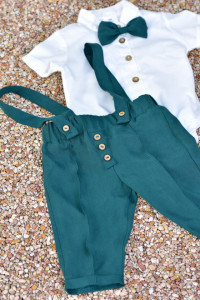 Costum verde smarald in 4 piese