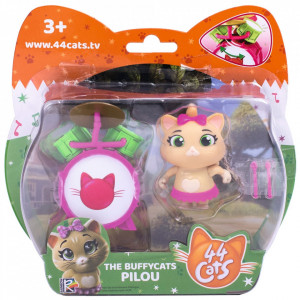 Figurina Smoby 44 Cats Pilou 7,7 cm cu tobe