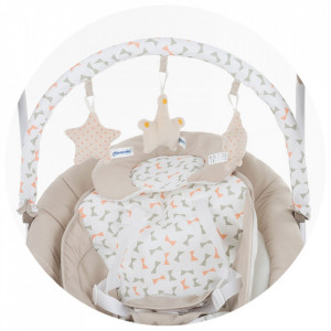 Leagan electric si balansoar Chipolino Paradise blue ribbon
