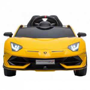 Masinuta electrica Chipolino Lamborghini Aventador SVJ yellow cu roti EVA