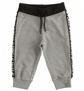 Pantalon de trening IDO din bumbac gri, pentru baiat