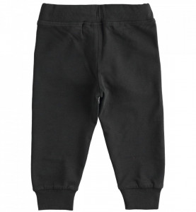 Pantalon negru de trening din bumbac, IDO