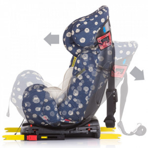 Scaun auto Chipolino Campo 0-36 kg dots sky cu sistem Isofix