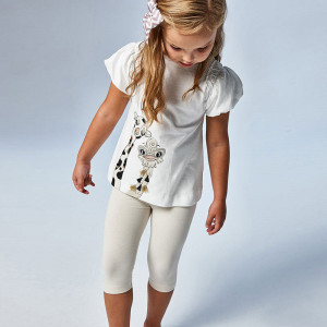 Set de tricou cu colant din bumbac Mayoral