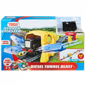 Set Fisher Price by Mattel Thomas and Friends Diesel Tunel Blast sina cu locomotiva motorizata
