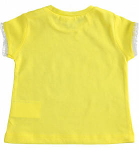 Tricou bebelus fata , Ido , bumbac , galben
