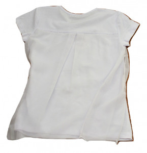 Tricou fete alb vual