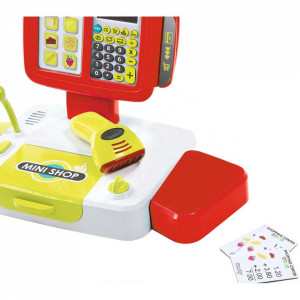 Jucarie Smoby Casa de marcat Mini Shop rosu cu accesorii