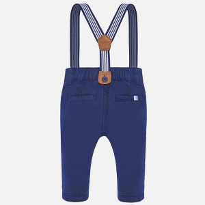 Pantaloni lungi bretele bebe baiat nou-nascut
