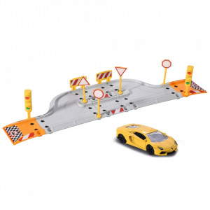 Pista de masini Majorette Creatix Starter Pack cu 1 masinuta Lamborghini