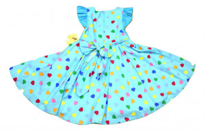 Rochie cu inimioare multicolore