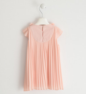 Rochie eleganta , Ido , plisata , somon