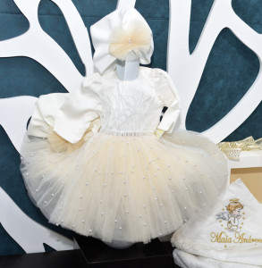 Rochie pentru botez Divine cu trusou si lumanare
