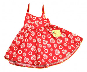 Rochita din bumbac cu bolero cu maneca scurta