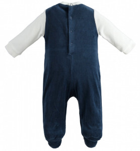 Salopetă costumaș bebe băiat nou născut, IDO