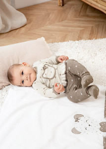 Set pantaloni cu botoșei ECOFRIENDS, tricot nou-născut fata, Mayoral