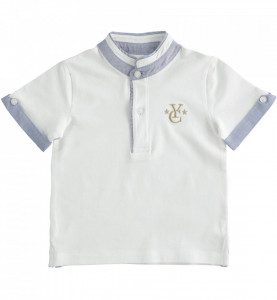 Tricou tunica baieti, alb