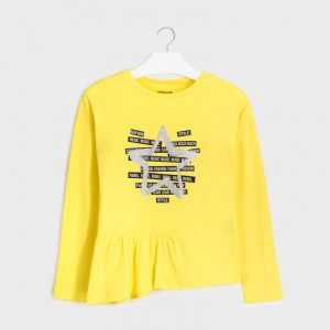 Bluza de bumbac Mayoral galbena