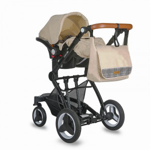 Cărucior transformabil 3 în1 Coccolle Ambra Safari Beige