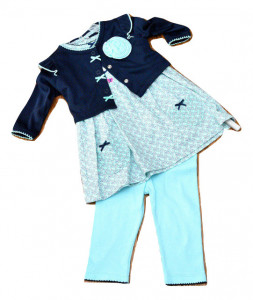 Costum fata, 3 piese din bumbac