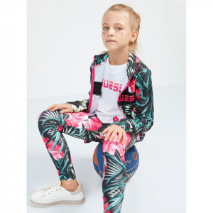 Costum pentru sport, 3 piese, cu imprimeu floral, Guess
