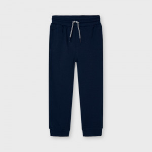 Pantaloni de trening din bumbac Mayoral de baieti bleumarin