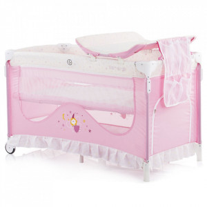 Pătuț pliabil Chipolino Sahara fairy rose