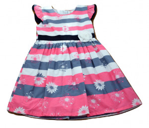 Rochie din poplin, multicolora