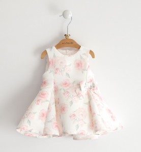 Rochie eleganta nou nascut, Ido, de botez cu imprimeu trandariri
