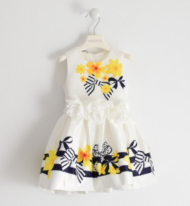 Rochie, Sarabanda, ivoire cu imprimeu floral