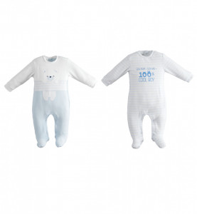 Salopetă Pijama Din Bumbac Pentru Băieți Nou Născuți Ido