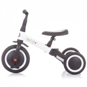 Tricicleta si bicicleta Chipolino Smarty 2 in 1 white