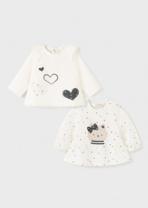 Tricou cu mânecă lungă ECOFRIENDS cu imprimeu, pentru nou-nascut fată, Mayorall