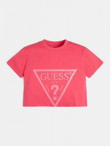 Tricou fete fuxia Guess de la 7 ani la 16 ani
